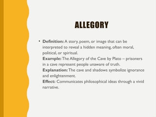Comprehensive Guide to Literary Devices: Definitions and Examples | PPTX
