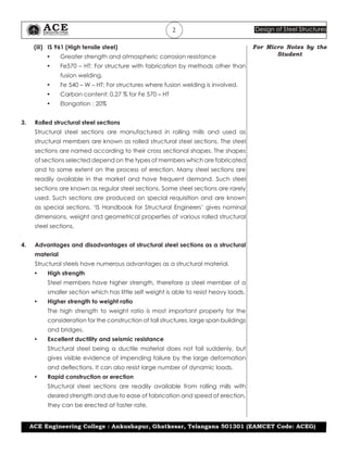 Iii design-of-steel-structures-unit-1 | PDF