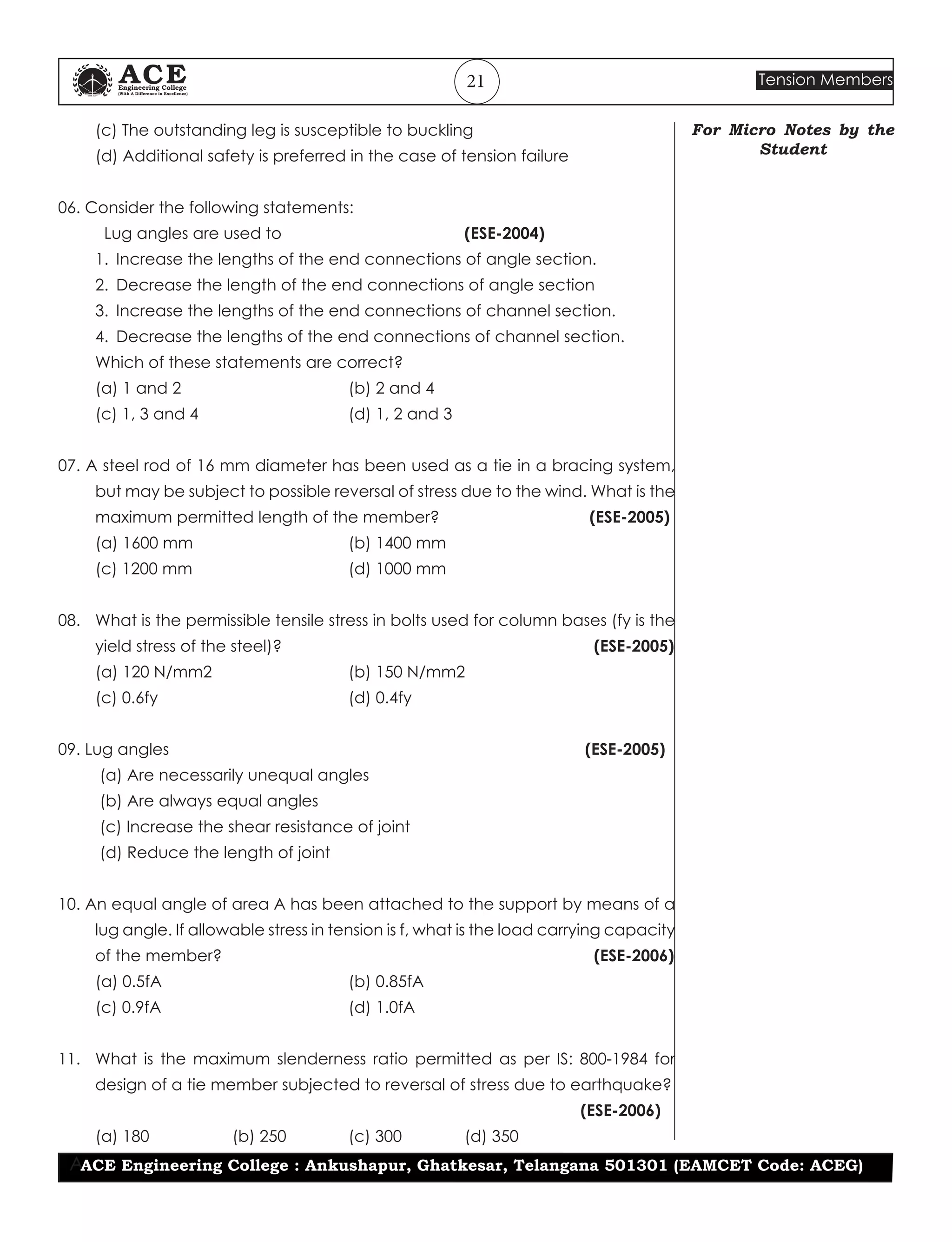 Iii design-of-steel-structures-unit-2 | PDF