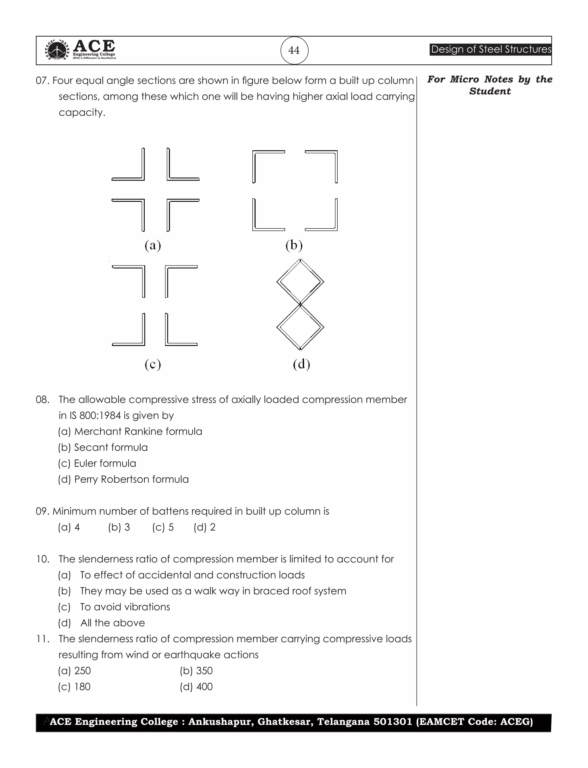 Iii design-of-steel-structures-unit-2 | PDF