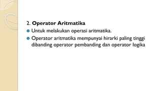 Operator & Kontrol Program dalam Visual Basic | PDF