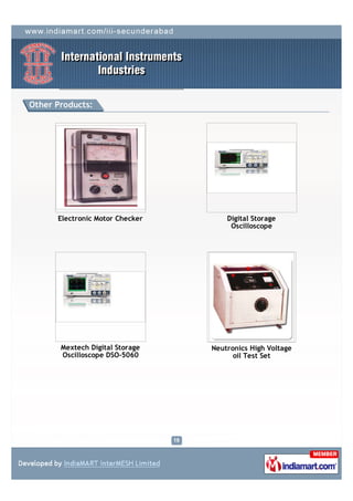 Electronics International Instruments International Instruments Industries, Secunderabad, Electric ...