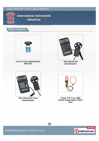 International Instruments Industries, Secunderabad, Electric ...