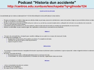 Proxecto de aprendizaxe colaborativo con TIC: Proxecto  Podcast  (Falangullo) Podcast "Historia dun accidente" http://centros.edu.xunta.es/ieschapela/?q=gl/node/124 
