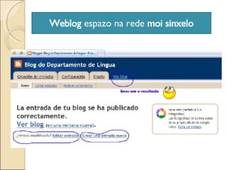 Weblog  espazo na rede  moi sinxelo 