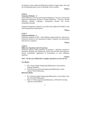 Vtu Formula Handbook.pdf VTU Syllabus - 2010 Scheme (III to VIII Semester) | PDF