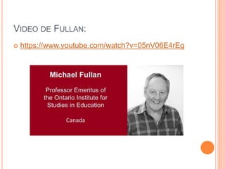 VIDEO DE FULLAN: 
 https://www.youtube.com/watch?v=05nV06E4rEg 
