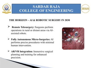 Artificial intelligence in robotic surgery | PPTX