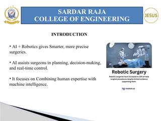 Artificial intelligence in robotic surgery | PPTX