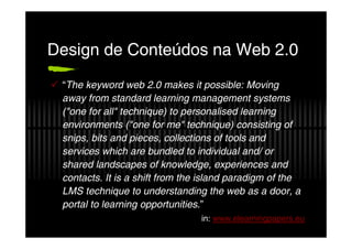 Evolução para eLearning 2.0