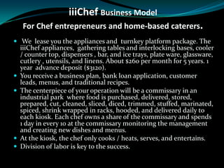 Iii chef  entrepreneur program