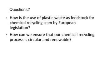 IIIEE Lunds University Chemical Recycling of Plastics | PDF