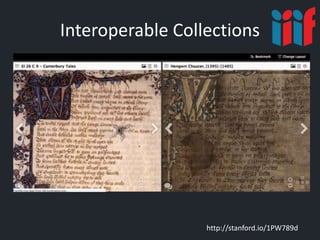 Interoperable Collections
http://stanford.io/1PW789d
 