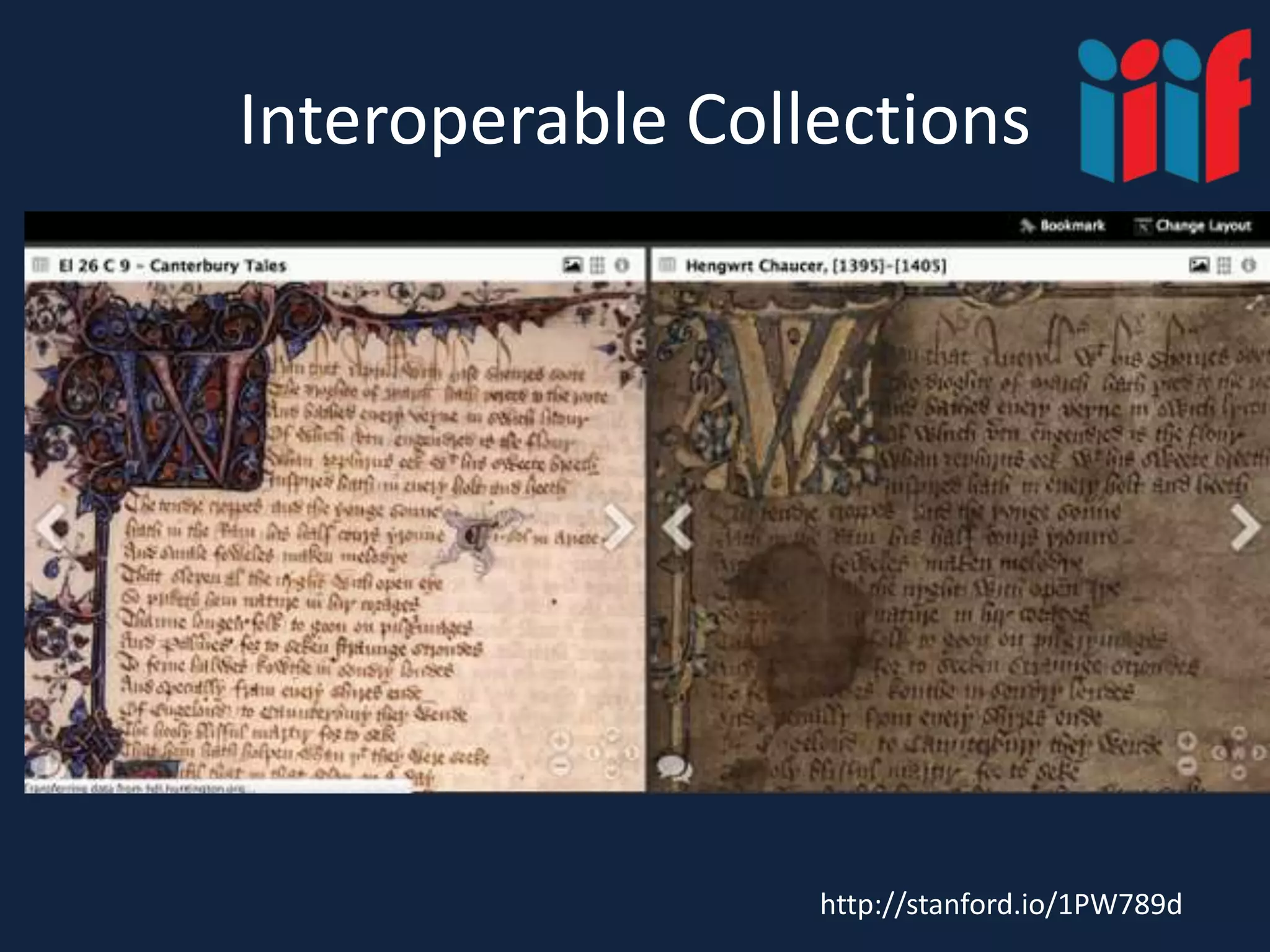 Interoperable Collections
http://stanford.io/1PW789d
 