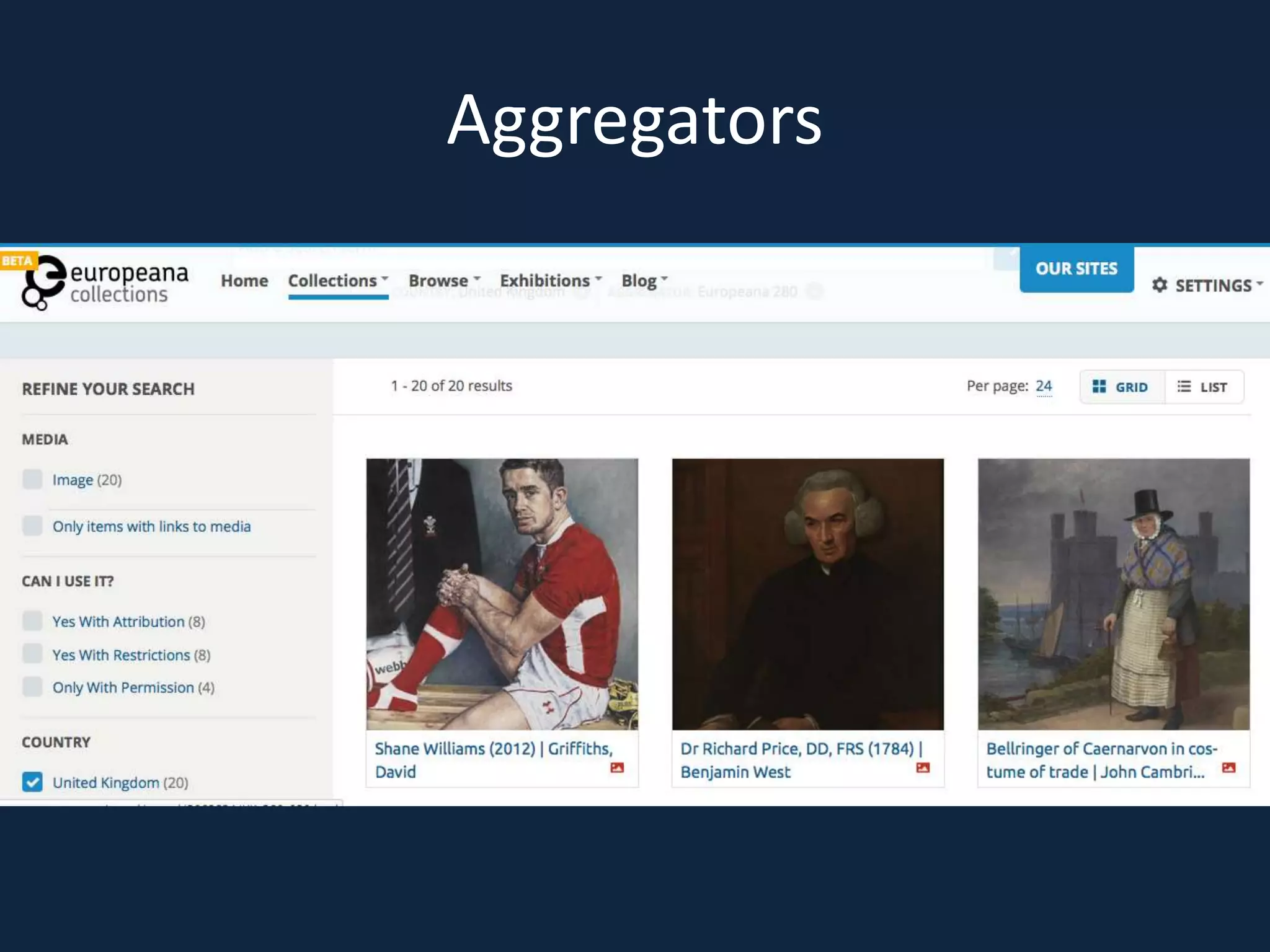 Aggregators
 