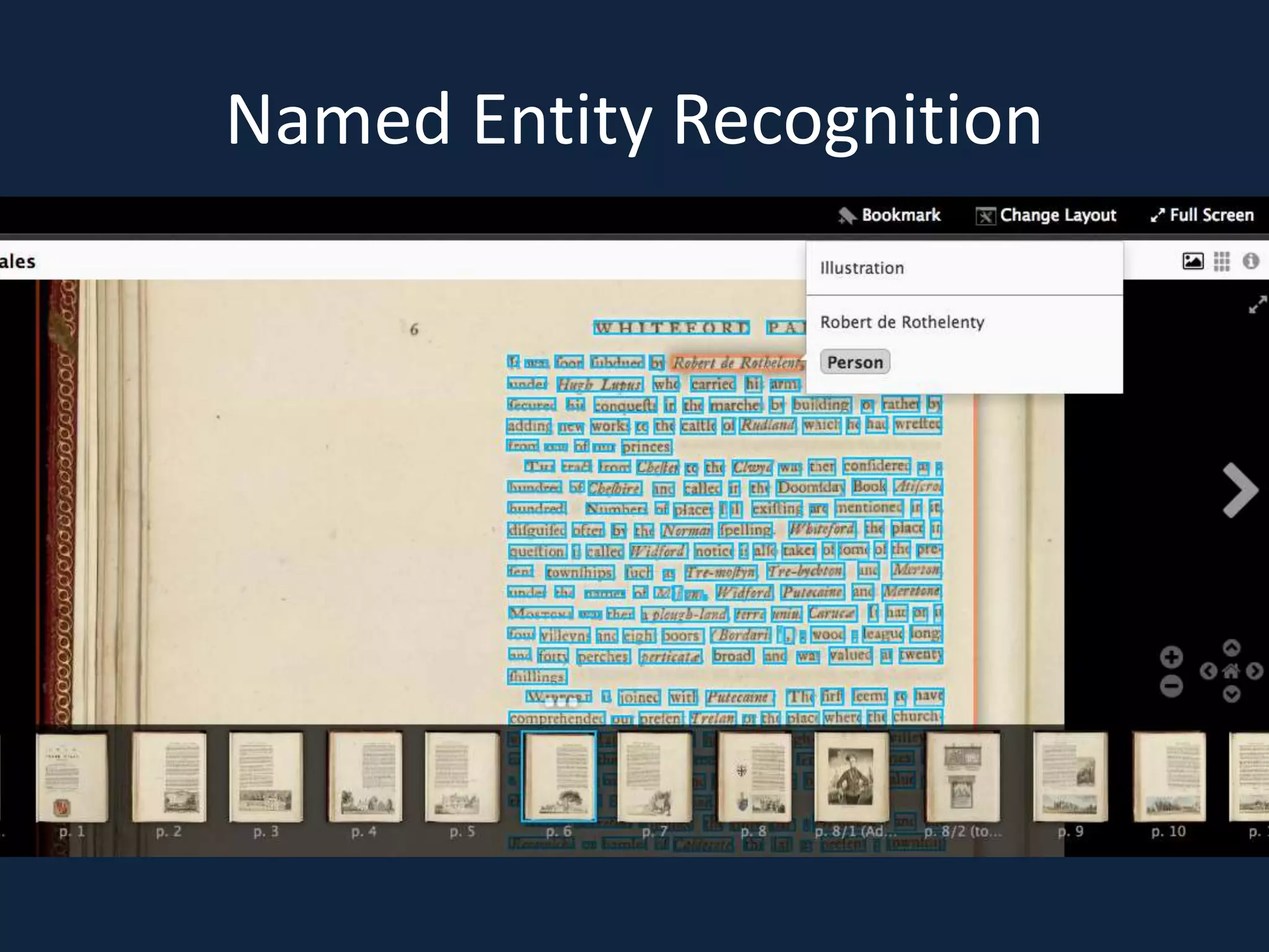 Named Entity Recognition
 