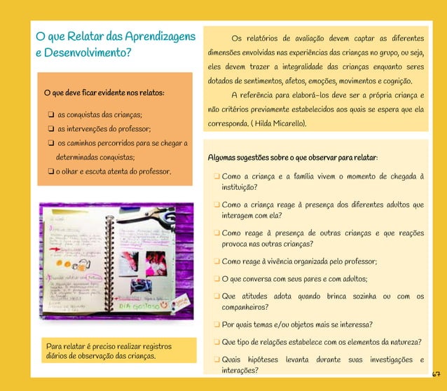 Caderno de Orientações Pedagógicas - Educação Infantil -RO