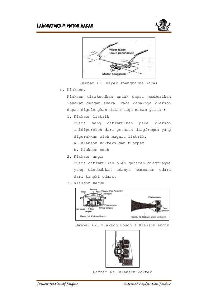  Motor  Bakar Peragaan Alat Teknik Mesin Unhas 