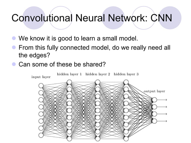 Machine learning algorithms like CNN and LSTM | PPTX