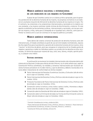 Informe sobre violencia sociopolítica contra mujeres y niñas en Colombia, segundo avance