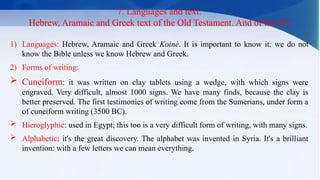 ORIGIN AND FORMATION OF THE BIBLE From t | PPT