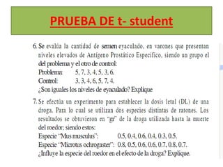 PRUEBA DE t- student
 