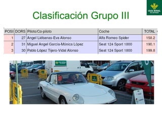 Clasificación Grupo III
 