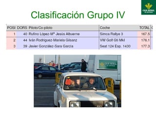 Clasificación Grupo IV
 