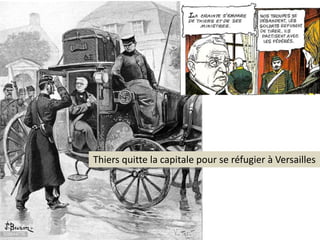 Thiers quitte la capitale pour se réfugier à Versailles
 