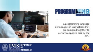 Cracking the Code: A Beginner's Guide to Programming Languages | PPT