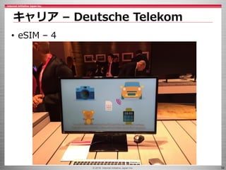 © 2016 Internet Initiative Japan Inc. 32
キャリア – Deutsche Telekom
• eSIM – 4
 
