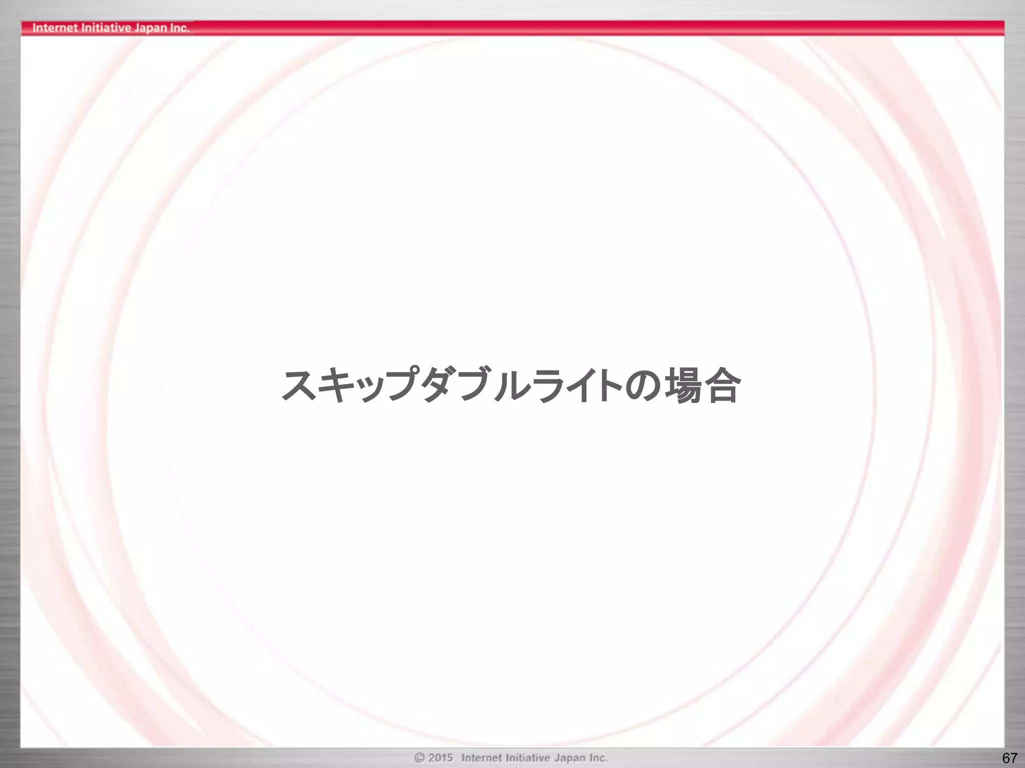 67
スキップダブルライトの場合
 