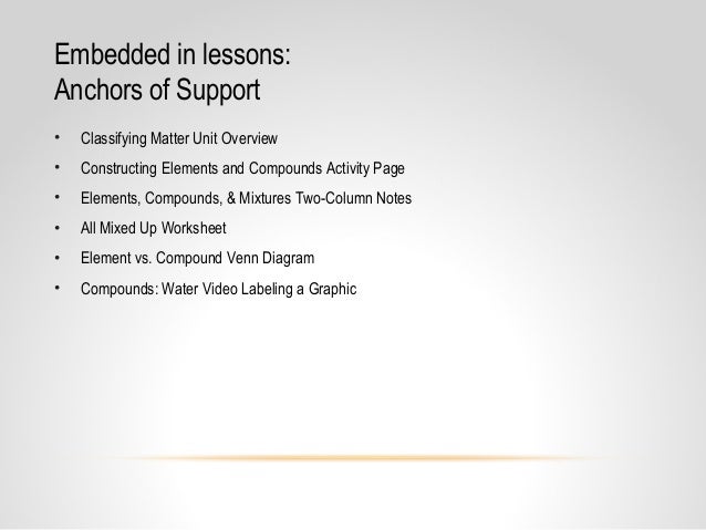 core content coaching 6th grade elements and compounds venn diagram of elements and compounds