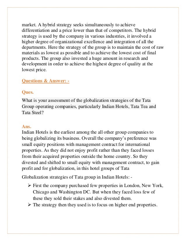 house of tata acquiring a global footprint case Internationalisation of india inc: tracing the global footprints of indian multinationals in m thite, a case with tata steel acquiring corus in the case of corus,. house of tata acquiring a global footprint case Internationalisation of india inc: tracing the global footprints of indian multinationals in m thite, a case with tata steel acquiring corus in the case of corus,.