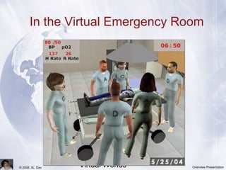 Team Training in
Virtual Worlds© 2008, IIL: Dev Overview Presentation
In the Virtual Emergency Room
 