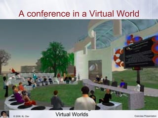 Team Training in
Virtual Worlds© 2008, IIL: Dev Overview Presentation
A conference in a Virtual World
 