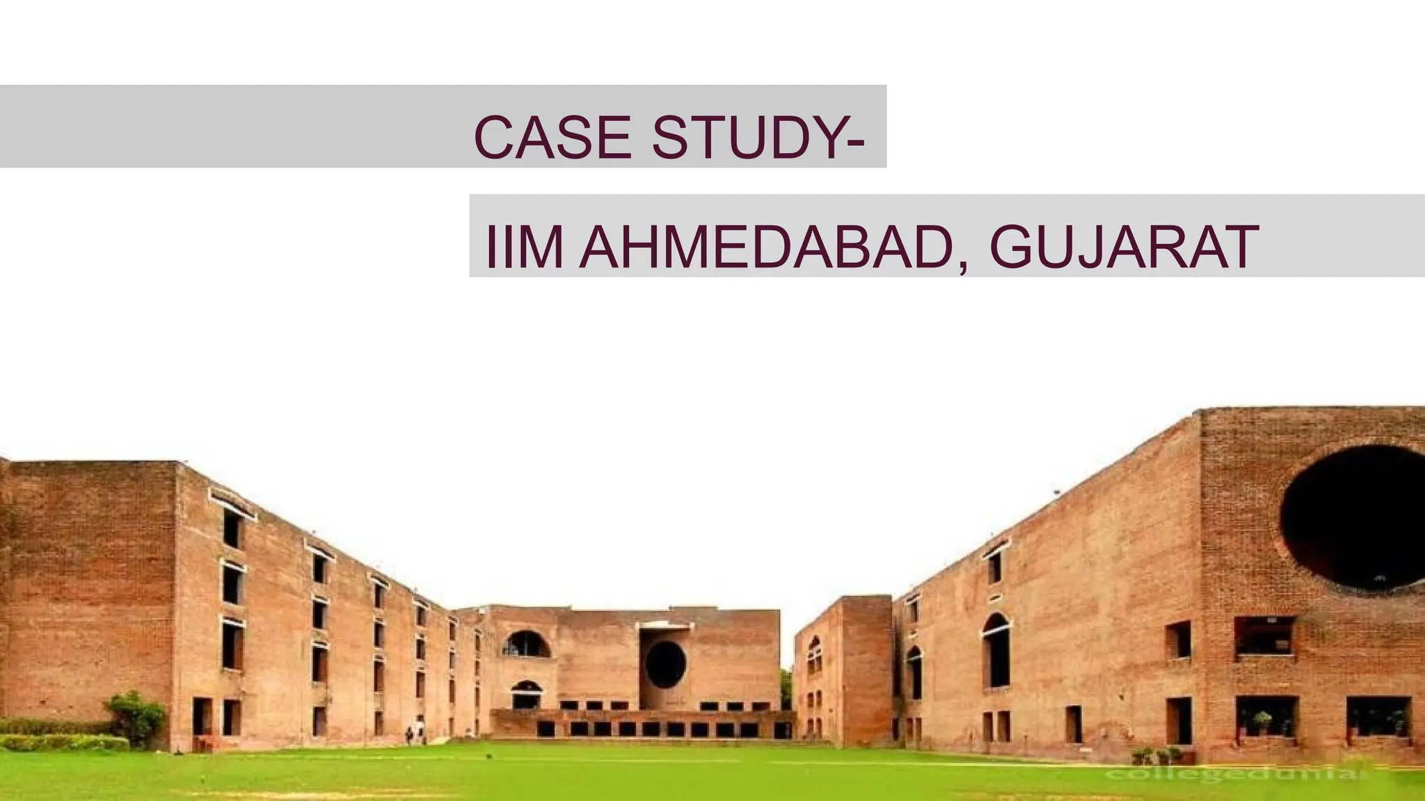 IIM-Ahmdabad case study - 