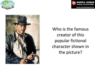 Who is the famous creator of this popular fictional character shown in the picture? 