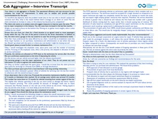 (C) Consult Club, IIM Ahmedabad
Cab Aggregator – Interview Transcript
Unconventional | Challenging | Automotive Sector | Senior Director Case | A&M | Aftersales
Moving to administration costs, has the client observed any fluctuations?
No, these are fairly optimized. Let us skip this part.
Great. So, I will now summarize our findings and recommendations for the same.
Sure. Go ahead.
Moving on to car purchases, the extremely damaged conditions of the roads should be reported
Reach out to the municipal corporation on urgent notice for repair. If vehicles keep operating on
such roads for prolonged duration, it will reduce the overall lifetime of the vehicle owing to
frequent repairs. As a result, the depreciation cost of vehicles operating in these regions would
be higher compared to others. Consequently, we would have to purchase cars more frequently
to maintain the same fleet strength.
Alternatively, we can also do a cost benefit analysis of forgoing operations in these parts of the
city. The loss of revenue against the extra costs incurred by the client.
Good. I would check with the client on the same if that is a possibility.
The client is trying to solve for cost reduction. We analysed the operations of the client involving
aftersales service, car purchases and administration. We found three problems :
1. FCFS approach of task allocation at service garage.
2. Procurement of spare parts from local distributors.
3. Frequent visits of vehicles due to operations in city regions with damaged roads.
It is recommended that the client adopts the following changes in its process to reduce costs :
1. Task allocation to expert and non-expert technicians based on complexity.
2. Assessment of complexity via preliminary questionnaire filled by drivers.
3. Sign-off from expert technicians on the work done by non-expert technicians.
4. Use of guided diagnostic tools as a service assistant to improve the FFV and reduce service
downtime of the vehicle.
5. Report the damaged condition of the roads to the municipal corporation based on feedback
from drivers.
6. Assess the possibility of stopping operations in certain regions of the city.
Alright. Let’s stop here. Well done. Thank you.
Your client is a cab aggregator in Mumbai. The operational efficiency and cost structure for the
company has scope for improvement. It wants you to analyse and provide possible
recommendations for the same.
To reconfirm the objective, does the problem reside only on the cost side or should I analyse the
revenues too? Also, what is the reason behind client’s strategy to cut down on costs? Has the
client witnessed an increase in costs, or the industry has become price competitive?
The client only wants us to analyze costs and suggest measures to improve upon the same. There
are no major competitors in the industry. Yes, the costs have increased in the last few months.
Alright, so we need to focus on the bottom line. Moving on, to gather more insights, what is value
creation by our client?
Drivers hire cars from our client for a fixed duration at an agreed rental to move passengers
locally within the city. The cost of the petrol is borne by the driver themselves. In addition to
this, the client owns a garage on the city outskirts to cater the servicing and maintenance needs.
Now that I have understood the value offered by our client. I would like to breakdown costs into
three major buckets i.e. car purchases, maintenance and administration to see where the issue
lies. Should I go ahead with the same or is there any cost bucket I might be missing out on?
Sounds good, please proceed further to evaluate maintenance first.
Okay, I would investigate the employee costs, spare parts costs and the number of incoming
vehicles. Focusing on the employee costs, what is the priority rule adopted in allocation of tasks
to service technicians?
Presently, the vehicles are allocated on FCFS basis to the technicians for service after the driver
fills out a preliminary questionnaire at the time of depositing the vehicle.
Are the service cost per vehicle serviced higher than the industry benchmarks?
The servicing garage is not the major operations of our client. They do not posses any such
information. It is only to augment the rental business.
Oh Okay, to further understand the spare parts. I would like to know how the client procures
spare parts for servicing? Is it directly from OEMs or through distributors?
The client purchases spare parts from a local distributor with long standing relationship.
Lastly has the client witnessed a greater inflow of vehicles for servicing over the last few months
in coherence with the overall increase in costs?
Great observation, that is in fact true. Previously the preventive maintenance deadline was earlier
of 3 months or kilometers limit reached. On an average every vehicle was serviced 2.5 months.
This number has come down to 1.5 months for vehicles incoming from certain regions of the city.
This implies that vehicles operating of the city are more prone to damage and hence, require
more frequent servicing. This could possibly be because of damaged roads due to heavy
monsoons that Mumbai receives or the rash use of the vehicle by the driver. Having stayed in
that city and this time of year, it is more likely to be the former case.
Yes, the drivers from these regions have also complained of extremely damaged roads. So, what
do you suggest? How should the client go about the maintenance costs?
Perfect. I would recommend the following changes to reduce the overall maintenance costs :
1. The vehicle allocation to expert and non-expert service technicians should be done based
on the task complexity instead of FCFS.
2. The task complexity can be assessed via the preliminary questionnaire filled by drivers at
the time of deposit.
3. The spare parts should be procured from OEMs directly and not the local distributors.
4. The non-expert technicians should seek sign-off on the work done by them from the expert
technicians before handing off the vehicle for delivery.
Can you provide rationale for the process changes suggested by you at the garage?
The FCFS approach of allocating vehicles to technicians might allocate a fairly complex task to a
non-expert technician. The technician would be occupied for a larger duration as compared to an
expert technician and might not completely resolve the issue. In an attempt to resolve the issue,
the non-expert might employ greater resources than required. Therefore, the service downtime
of vehicle is greater than it should be and reduces the first fixed visit number with a greater
likelihood of vehicle coming back for repair earlier than it should causing loss of revenue. The
allocation of tasks based on complexity and sign-off from expert technicians on the non-expert
technician’s work would go a great work in addressing the overall cost issue.
The procurement of spare parts from OEMs would ensure greater authenticity and lifetime due
to lower failure rate. This would also be marginally cheaper cutting out the distributor from the
supply chain.
These are great suggestions and sounds readily implementable. Any other recommendations?
2022-2023 Page 191
 
