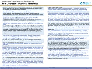 (C) Consult Club, IIM Ahmedabad
Port Operator – Interview Transcript
Revenue | Moderate | Logistics Sector | Ports | Kearney Buddy Case
Great, so now I’d like to look at macro-economic factors at play here. There are 6 lenses I’d
consider, i) Political, ii) Economic, iii) Social, iv) Technological, v) Environmental, & vi) Legal. I will
analyze these from the perspective of the manufacturer and not the shipment companies as they
are the ultimate decision-maker on choice of port.
What do you mean by political? Could you please elaborate?
That’s interesting! We are unable to attract clients even though we have the best port operations
on the western coast. I’d now like to look at external factors.
Sure, go ahead.
Within internal issues, I’d like to look at 6 factors. i) Need or inherent demand- which we have
already established is not the problem here, ii) Awareness of our port - which also shouldn’t be
an issue given that a new port is a massive investment and would presumably be big news, iii)
Accessibility to our port - this could be a potential issue, iv) Experience our clients have while
availing our services - this could also be a potential issue which depends on the quality of services
we provide, v) Affordability of our services- which can be an issue if we aren’t competitively
priced, and vi) Presence of substitutes and competitors to our services. Have we noticed any
problems in the 6 factors I have mentioned?
Your assumption on the Need and Awareness is correct. As we are a new port, we have used
the most state-of-the-art technology available and provide services of the highest quality.
Accessibility, Experience, and Substitutes also aren’t an issue.
Political issues could be due to opposition by the government. This could manifest itself on the
lines of certain regulations & laws, or even in the form of import duties that are specific to
Gujarat, so that manufacturers are discouraged from using our port.
You are partly right. The reason we wanted to begin operating a port here was because there
was a Special Economic Zone (SEZ) that was due to come up in Rajkot which are usually more
liberal than the economic laws that are applicable in that particular nation. Therefore, the cargo
manufacturers get discounts on taxes/duties when they sell through an SEZ. Unfortunately, due to
many protests by the local public in Rajkot, the government decided not to sanction the SEZ.
Therefore, we are finding it difficult to attract new clients, who in any case have a stickiness to
their existing trade routes. Can you now give us recommendations to solve this problem.
Definitely. I have two sets of recommendations: Long-term and short-term.
Long Term: i) Lobby with the government to sanction the SEZ, ii) Lobby with the government to
improve the downstream logistics infrastructure to reduce the overall cost of transportation for
the exporters and encourage them to use our port, iii) Align our services with the industry
trends in terms of the type of cargo being exported to gain a competitive advantage.
Short Term: i) Partner with downstream logistics players to provide a join service at a lower cost
as they would also be suffering due to the absence of the SEZ. ii) Provide price discounts.
Alright. Let’s stop here. Well done. Thank you.
Yes
Now I’d like to further segment my analysis into two parts. i) issues that are internal to the
transaction between the port operator and their clients, and ii) issues that are external to the
transaction between the port operator and their clients. May I begin with internal issues first?
That’s a fair point, please proceed.
That is an excellent inference! Why do you think we have been able to attract fewer clients than
we had intended to?
Thank you! Now, a shortfall in our expectation of the number of clients could come from two
factors i) It can be a supply-side issue, or ii) It can a demand-side issue. Since our competitors
haven’t noticed a similar shortfall in the number of clients, my hypothesis is that this is not due to
a change in the inherent demand of our clients. It is likely that the issue stems from our client’s
inability to supply their customers with the services they want.
Okay, so revenues are a function of 2 things, i) the number of clients we have and ii) the price we
charge each client. I would like to delve deeper into these 2 parameters and understand where
the issue lies. Does this sound like a fair approach?
Yes, it does. Why don’t you move ahead.
Sure. Based on my initial analysis of the revenue figures I wanted to begin with Rental Charges.
However, we are given that the client’s actual revenues failed to meet expectations across all
revenue streams. It will be highly unusual for a port operator to suddenly drop the prices of all
kinds of charges, so the issue we are facing is likely to be on account of the number of clients.
Your client is a port operator on the western coast on India. They have noticed that their profits
over the last few years have been much lower than their expectations. They want you to figure
out the problem and recommend solutions for the same.
Before I begin with my analysis, I would like to understand the problem statement a bit better.
What is the quantum of the decline we’ve seen and how long has it existed?
Actually, there hasn’t been a decline. It is just that they have not been able to meet the
expectations that were set. This issue has persisted since they began operations around 3-4 years
ago.
Oh, I see! Thank you for clarifying. Can you please share some numbers regarding the
expectations we had and the actual profits we were able to earn.
Yes, Rental Charges refer to the fee charged to shipment companies for allowing them to dock
their ships at our port. Further, they often need a warehouse to store their cargo near the port
before the downstream logistics kicks in for which we charge a storage fee. Lastly, we charge
a handling fee for providing our clients with the required labor to transport the cargo from their
ships to the warehouse and from the warehouse to the trucks/ railway stations. These are all
charged on a monthly basis. Also, you can ignore the variations in costs and focus on the
revenues.
Great! Now that I have understood the problem statement, I would like to understand the
business environment. Which geography does our client operate in? And are other ports
operating in the same geography facing issues like our client?
Sure! The client has 3 revenue streams - Rental Charges, Storage & Handling. Our revenue
expectations were unmet for all the 3 streams. The costs have been consistent.
Oh okay, I am unsure on what these 3 streams actually are, can you please elaborate on the
same? Also, as the costs have been the same each year, can I ignore costs for the purpose of this
analysis.
Our client's port is located just south of Rajkot. And yes, our competition has seen a minor
decline in revenues since we began operations, but for the purpose of this problem you can
assume that our competition isn’t facing this issue.
Alright! I think I have enough information to begin my analysis. May I take a minute to structure
my thoughts?
Sure, go ahead.
2022-2023 Page 47
 