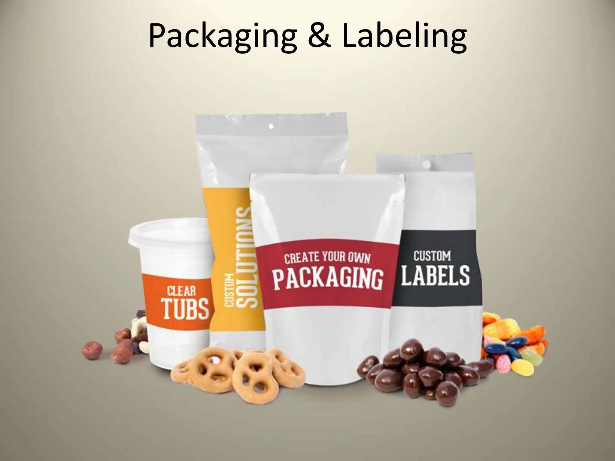 Packaging & Labeling
 