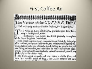 First Coffee Ad
 