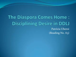 Patricia Uberoi
(Reading No. A3)
 