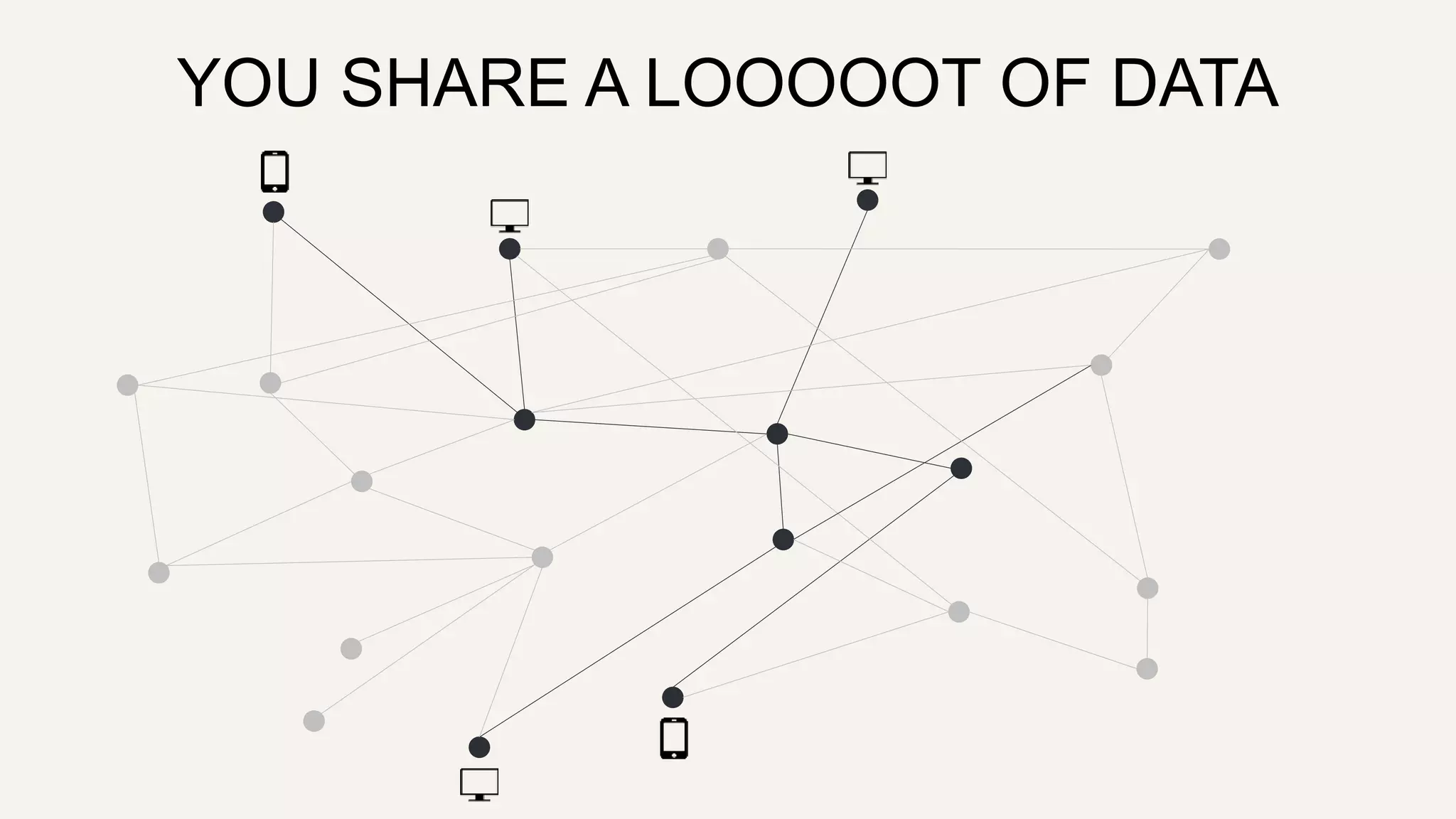 YOU SHARE A LOOOOOT OF DATA
 