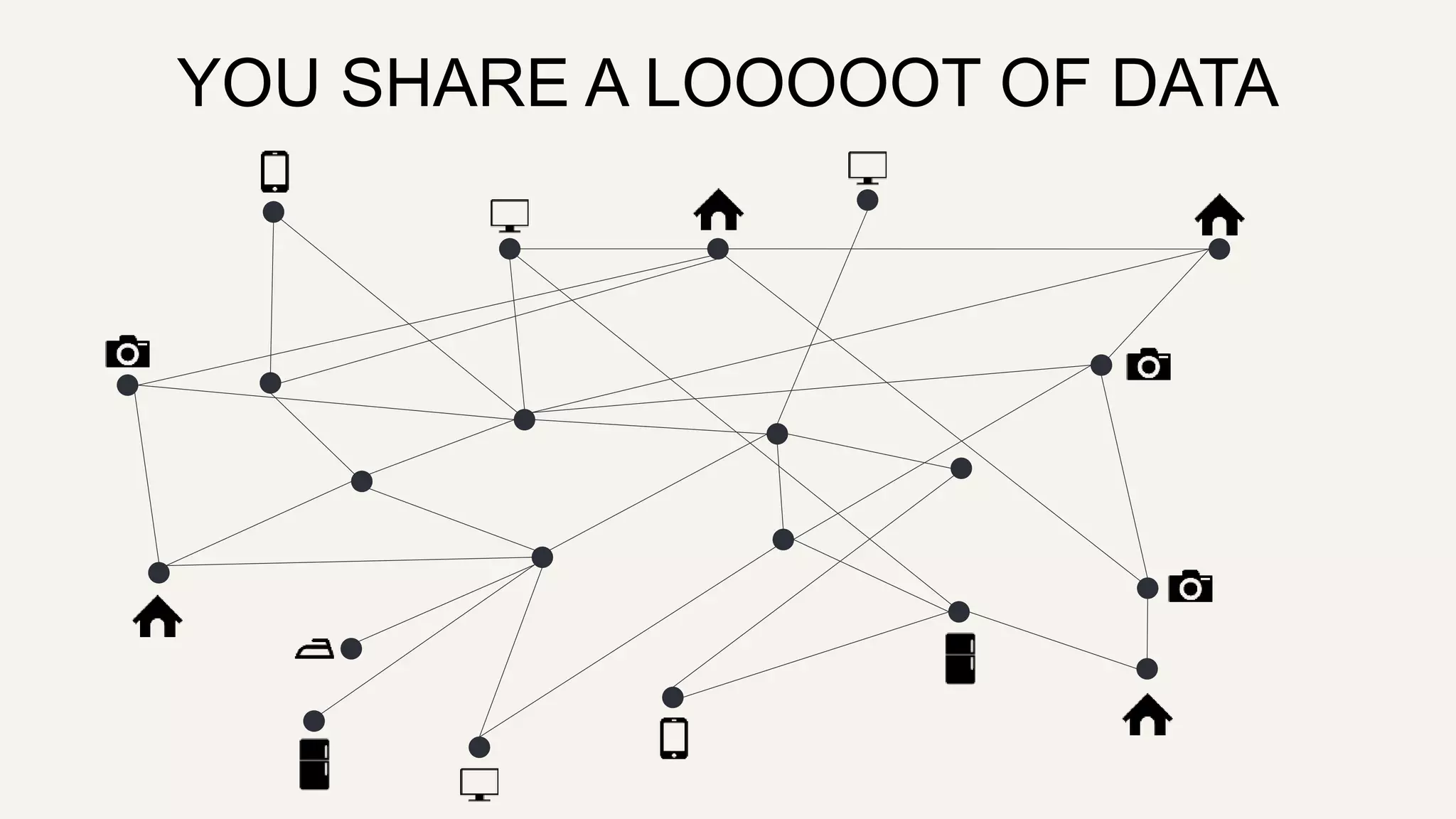 YOU SHARE A LOOOOOT OF DATA
 