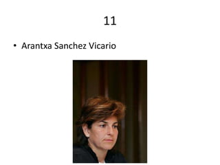 11
• Arantxa Sanchez Vicario
 