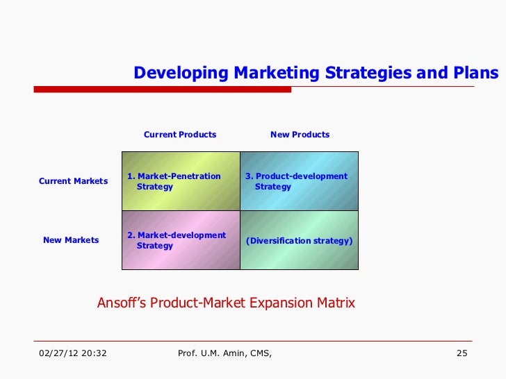 In diversification analysis product development refers to the marketing strategy of