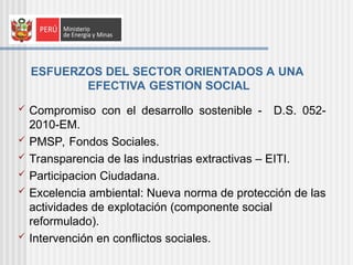 Impactos Sociales de la actividad minera en el Perú | PPT