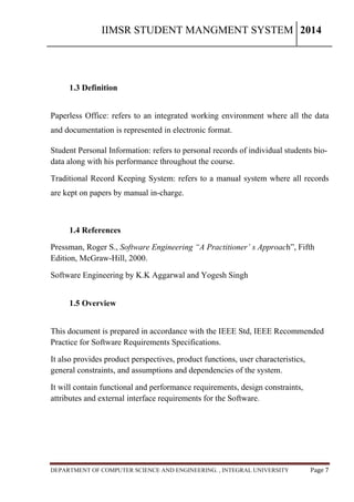 Iims R Iimsr student management system | PDF