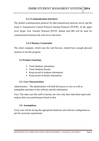 Iims R Iimsr student management system | PDF